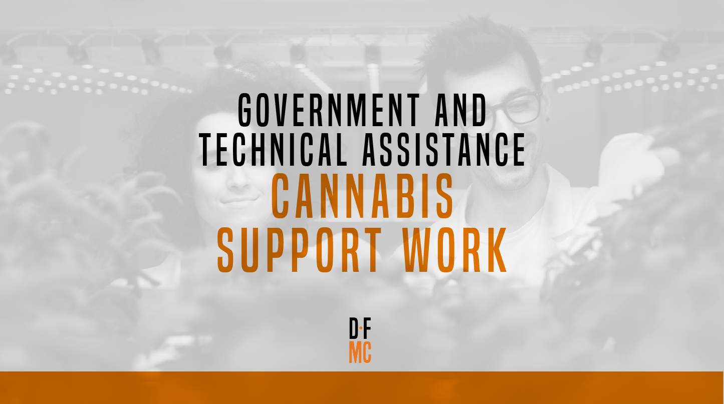 Image of two cannabis workers with blog title.